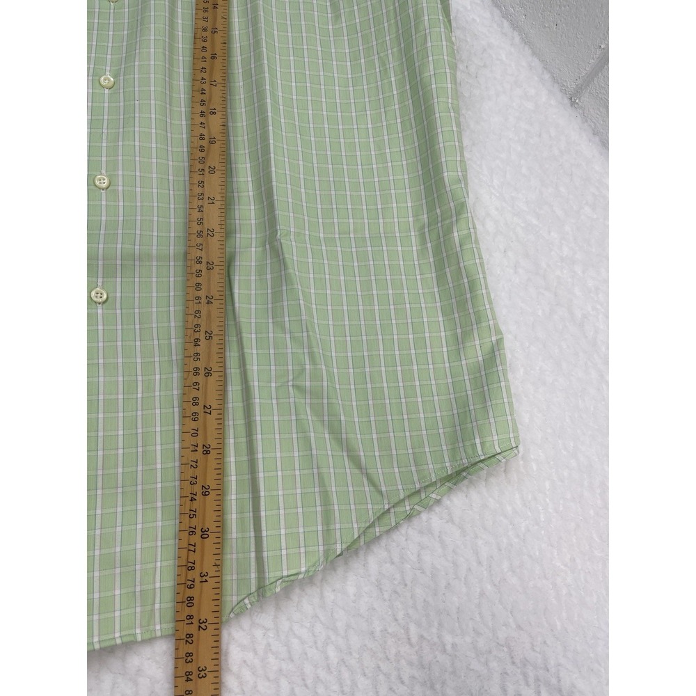 Brooks Brothers‎ Men's Woven Italy  Plaid Dress Shirt Cotton Made In USA 16-35 - Picture 6 of 7